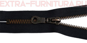 Молния Металл Т5 1 замок, 20 см, оксид н/р *