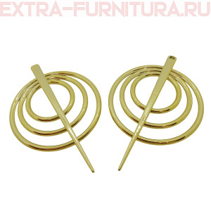Заколки для штор "Круги", цв. №2, пара