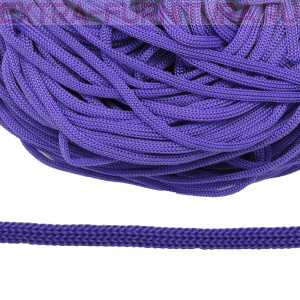 Шнур  ПП 5мм, цв.215 темно-сиреневый, уп.100м, пл.4,6 гр/м, арт.В501