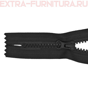 Молния Трактор Т5 1 замок 20см, цв. 322 черный, LOGO, н/р