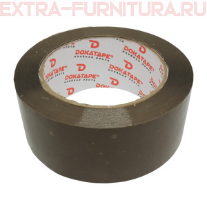 Скотч 45мм х 120м темный, 38мкм, DOKATAPE (36 рул/кор)