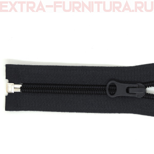 Молния Спираль разъемная дл. 75см, Т5, цв. черный, бегунок груша