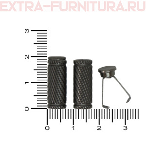 Наконечник для шнура 6мм, металл, арт.TBY OR 0305-5375, цв.черный никель, уп.100шт