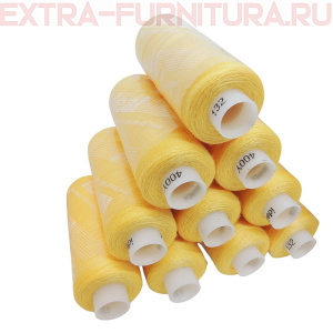 Нитки IDEAL бытовые 40/2 366м, цв.132 желтый (уп.10шт)
