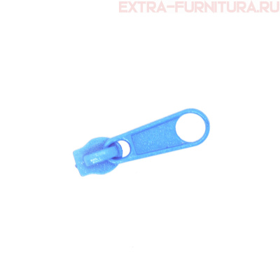 Бегунок к рулонной молнии тип 3, цв.185 голубой