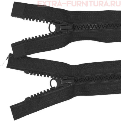 Молния Трактор Т5 2 замка 65см, цв. 322 черный, LOGO