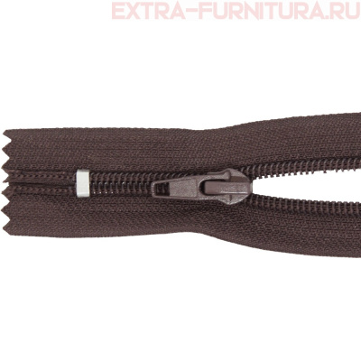 Молния спираль обувная Т7, дл.18 см, цв.304 коричневый