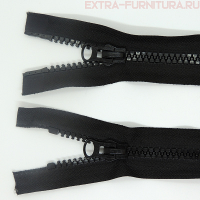 Молния Трактор Т8 2 замка 95см, цв. 322 черный, LOGO