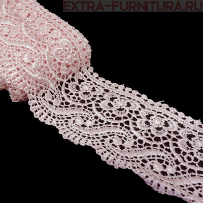 Кружево гипюр арт.TR.8GB014 шир.65мм, цв.17 розовый (уп.9м)
