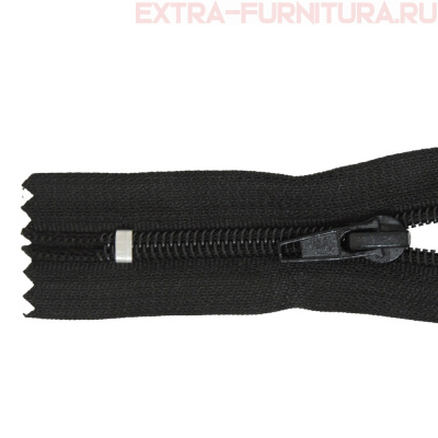 Молния Спираль неразъёмная Т5, дл.30 см, цв. 322 черный