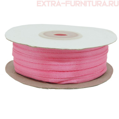 Лента атласная  3 мм  цв.050 розовый рул.100м