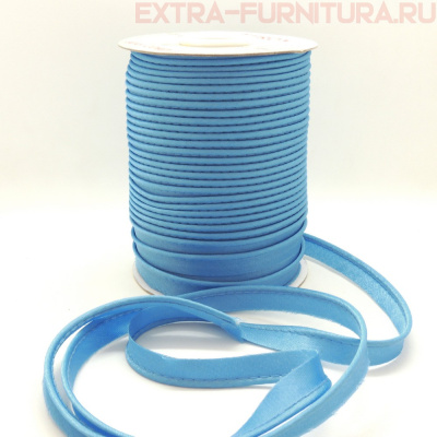 Кант атласный 12 мм, 72 ярда, цв. 044 голубой ЕВРО