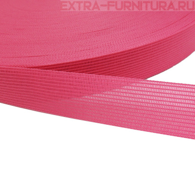 Лента окантовочная 23 мм цв.розовый яркий 164, уп.100м (пл.3,6+/-0,2 гр/м)